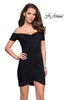 Picture of: Off the Shoulder Little Black Dress with Ruching in Black, Style: 26742, Main Picture