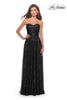 Picture of: Long Sequined Dress with Sweetheart Neckline in Black, Style: 27879, Detail Picture 1