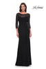 Picture of: Chic Black Evening Dress with Illusion Neckline and Sleeves in Black, Style: 30230, Main Picture