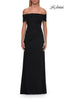 Picture of: Off-the-Shoulder Ruched Jersey Gown in Black, Style: 33273, Main Picture