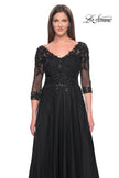 Picture of: Black Evening Dress with Rhinestones and Lace in Black, Style: 31776, Detail Picture 1