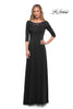 Picture of: Jersey Mother of the Bride Gown with Lace Neckline, Style: 29227, Detail Picture 3