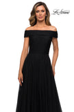 Picture of: Tulle Off the Shoudler A-line Dress with Rhinestones, Style: 28051, Detail Picture 5