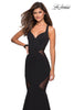 Picture of: Sultry Black Prom Dress with Illusion Detailing in Black, Style: 27454, Main Picture