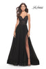 Picture of: Tulle Dress with Full Skirt and Sheer Lace Bodice in Black, Style: 31271, Main Picture