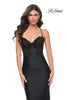 Picture of: Prom Dress with Fitted Bustier Rhinestone Top in Black, Style: 32260, Main Picture