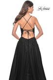 Picture of: Tulle Prom Dress with Lace Detail in Black, Style: 32303, Detail Picture 8