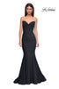Picture of: Simple Jersey Mermaid Prom Dress with Sweetheart Neckline in Black , Style 32872, Detail Picture 11
