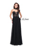 Picture of: Long Strapless Prom Dress with Pockets and Choker in Black, Style: 25450, Detail Picture 2
