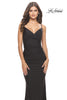 Picture of: Rhinestone Jersey Dress with Sheer Lace Back in Black, Style: 31341, Detail Picture 2