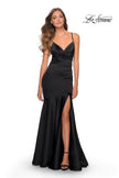 Picture of: Prom Dress with Ruching and Sweetheart Neckline in Black, Style: 28720, Detail Picture 4