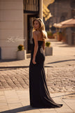 Picture of: Simple Prom Dress with Strapless Sweetheart Neckline in Black , Style 32919, Detail Picture 4