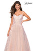 Picture of: Sweetheart Sequin Dress with Criss Cross Straps in Blush, Style: 27541, Main Picture