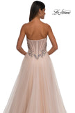 Picture of: A-line Tulle Prom Dress with Stunning Floral Beaded Design in Blush, Style: 32862, Detail Picture 10