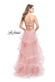 Picture of: Long Tulle Gown with Sweetheart Neckline in Blush, Style: 25430, Back Picture