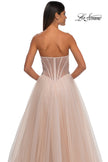 Picture of: Tulle A-line Prom Dress with Beautiful Rhinestone Side Detail in Blush, Style: 32767, Detail Picture 24