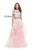 Picture of: Off the Shoulder A-line Gown with Ruffle Tulle Skirt in Blush, Style: 26169, Detail Picture 2