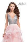 Picture of: Beaded Bodice Ball Gown with Tulle Skirt in Blush, Style: 26223, Detail Picture 2