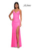 Picture of: Prom Dress with Corset Top and Sheer Illusion Back in Bubblegum Pink, Style: 32962, Detail Picture 7