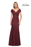 Picture of: Lace Off The Shoulder Cap Sleeve Evening Dress, Style: 27982, Detail Picture 9