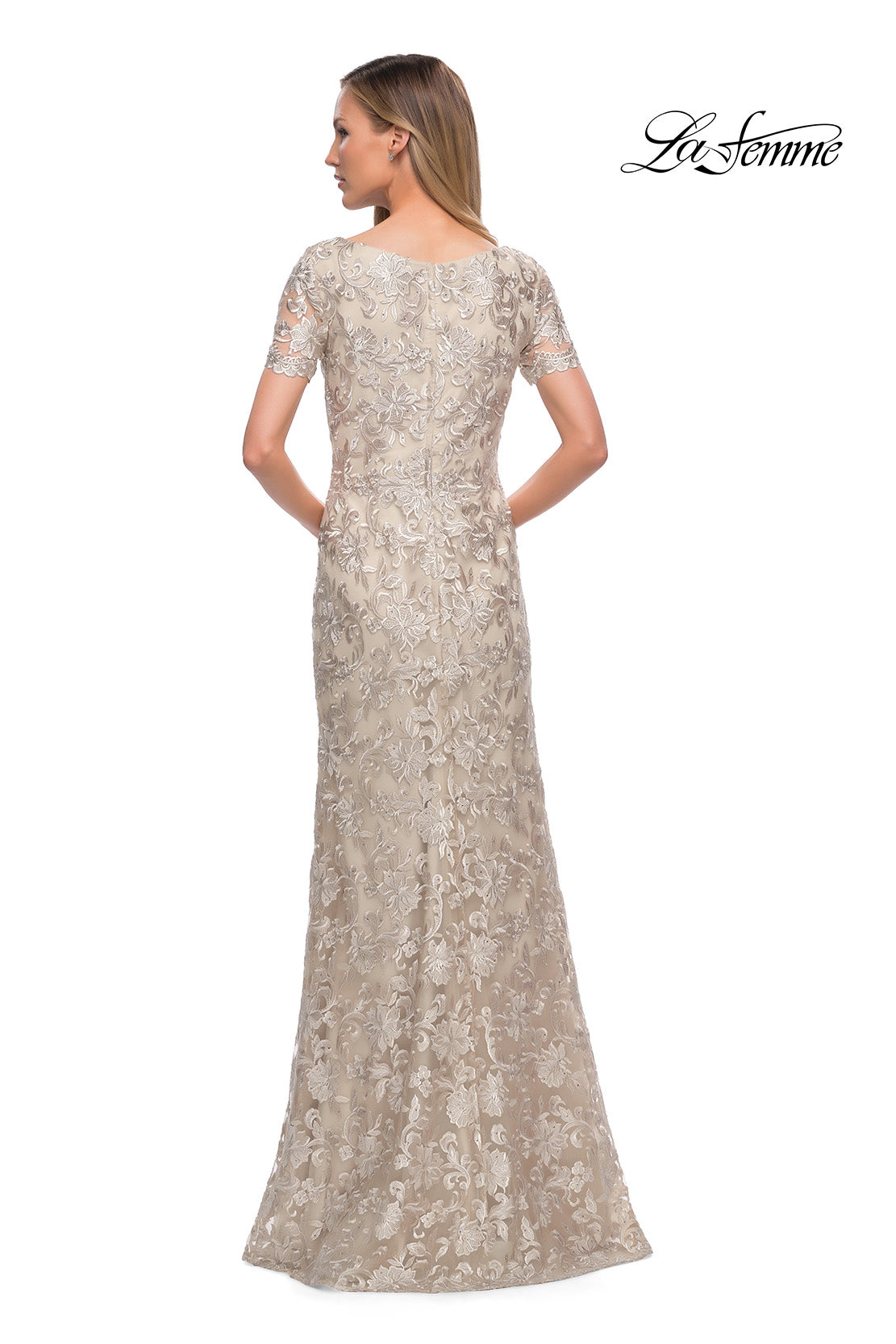 Picture of: Beautiful Lace Mother of the Bride Dress with Short Sleeves, Style: 29161, Detail Picture 8