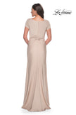 Picture of: Elegant Evening Gown with V Neck and Knot in Champagne, Style: 29926, Detail Picture 2