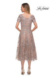 Picture of: Tea Length Mother of the Bride Dress with Short Sleeves, Style: 29830, Detail Picture 5