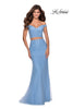 Picture of: Two Piece Off the Shoulder Lace Dress with Tulle Skirt in Cloud Blue, Style: 28682, Main Picture