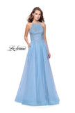 Picture of: High Neck Tulle A-line Prom Dress with Pockets in Cloud Blue, Style: 26250, Main Picture