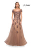 Picture of: Gorgeous Beaded and Tulle A-line Gown in Brown, Style: 30197, Main Picture