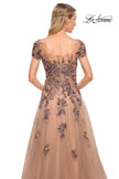 Picture of: Gorgeous Beaded and Tulle A-line Gown in Brown, Style: 30197, Detail Picture 2