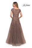 Picture of: Long Tulle Gown with Intricate Lace Detailing, Style: 26907, Detail Picture 4
