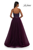 Picture of: Rhinestone Embellished Bodice Prom Dress with Full Skirt in Dark Berry, Style: 32668, Detail Picture 15