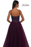 Picture of: Rhinestone Embellished Bodice Prom Dress with Full Skirt in Dark Berry, Style: 32668, Detail Picture 17