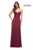 Picture of: Simple Strapless Jersey Dress with High Slit in Purple, Style: 30700, Detail Picture 5