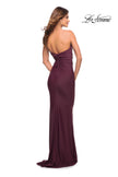 Picture of: Sweetheart Strapless Gown with Side Ruching in Dark Wine, Style: 30502, Detail Picture 8