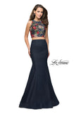 Picture of: Two Piece Mermaid Prom Dress with Denim Skirt in Dark Wash, Style: 25614, Main Picture