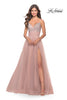 Picture of: Tulle Gown with Full Skirt and Rhinestone Bodice in Dusty Mauve, Style: 31238, Detail Picture 1