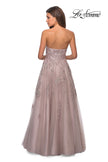 Picture of: Ball Gown Prom Dress with Sequin Details in Dusty Pink, Style: 27667, Back Picture