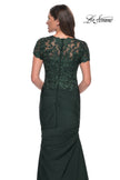 Picture of: Satin Evening Dress with Lace and Scoop Neckline, Style: 27989, Detail Picture 17