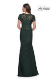 Picture of: Satin Evening Dress with Lace and Scoop Neckline, Style: 27989, Detail Picture 7