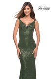 Picture of: Long Stretch Sequin Gown with Low Back, Style: 30187, Detail Picture 11