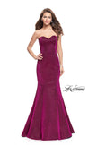 Picture of: Form Fitting Mermaid Prom Dress with Open Back in Fuchsia, Style: 25811, Detail Picture 2