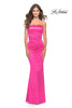 Picture of: Chic Strapless Liquid Jersey Gown with Ruching in Hot Pink in Hot Pink, Style: 31425, Main Picture