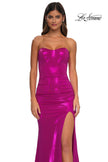 Picture of: Stunning Metallic Prom Dress with Sweetheart Neckline in Hot Pink, Style: 32757, Detail Picture 13