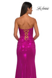 Picture of: Stunning Metallic Prom Dress with Sweetheart Neckline in Hot Pink, Style: 32757, Detail Picture 14