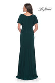 Picture of: Chic Jersey Dress with V Neck and Loose Sleeves in Cocoa, Style: 29997, Detail Picture 6