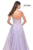 Picture of: A-Line Tulle Prom Dress with Scattered Lace Applique in Lavender, Style: 31939, Detail Picture 15