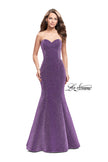 Picture of: Form Fitting Mermaid Prom Dress with Open Back in Lavender, Style: 25811, Detail Picture 1