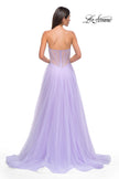 Picture of: Tulle A-line Prom Dress with Beautiful Rhinestone Side Detail in Lavender , Style 32767, Detail Picture 6